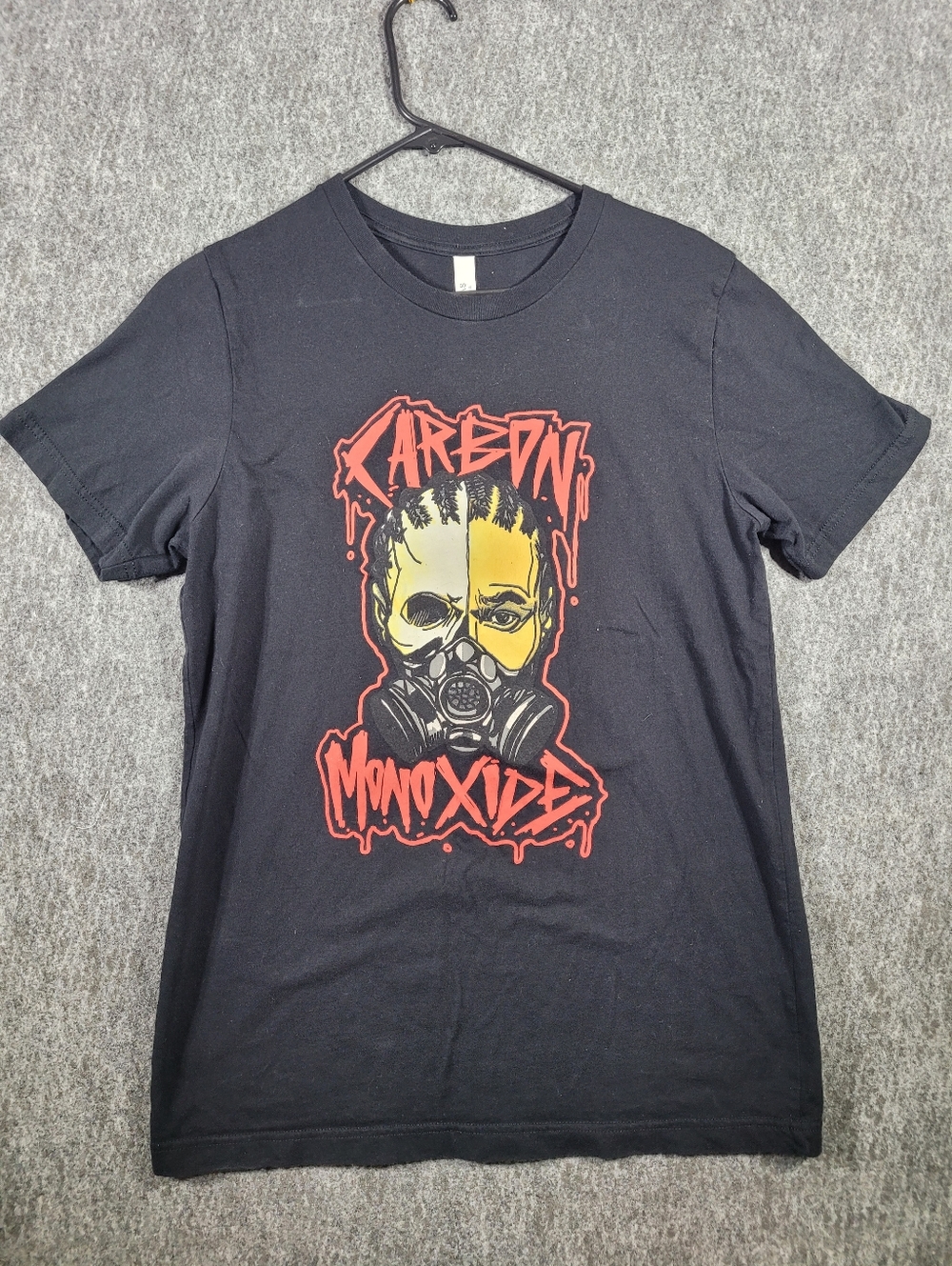 Bizzy Bone Carbon Monoxide Rap Tee T-Shirt Black Graphic Mens Size M Gas Mask